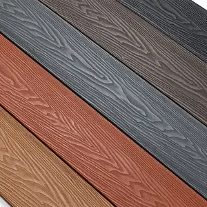 Installation rapide Panneau mural en WPC Design moderne Fibre de bois de bambou Revêtement de sol décoratif imperméable pour terrasse extérieure