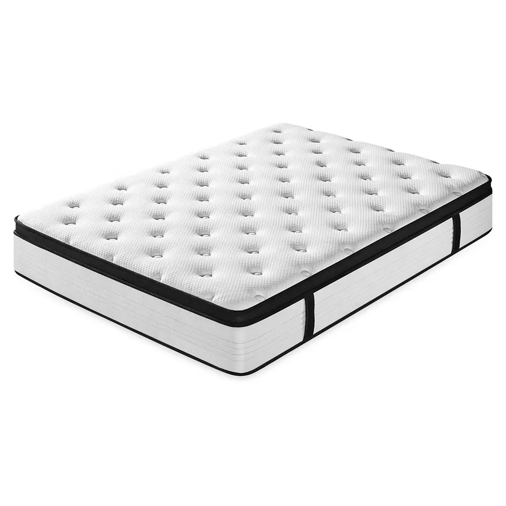 Fireproof UK Standard pocket spring king mattress gel memory foam matress spring mattress