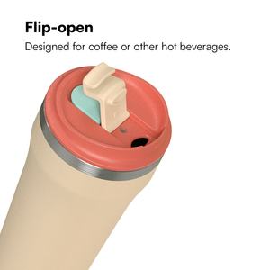 Termo de café de acero inoxidable 304 de 24oz moderno más nuevo para Amazon nueva taza de viaje al vacío con pajita doble para Bebidas frías - Product Image 2