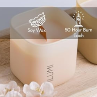 Ensemble de diffuseurs de parfum d'ambiance de luxe personnalisés en 3 pièces, en cire de soja écologique, avec logo personnalisé, idéal pour les fêtes