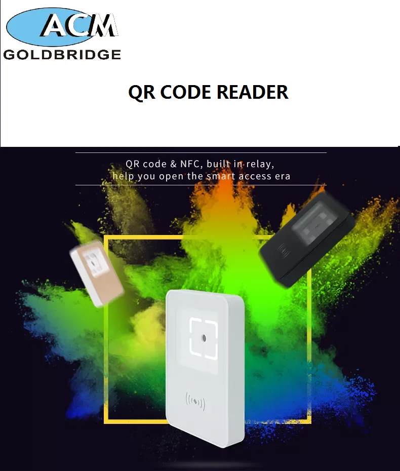 QR/barcode reader wall mounted high-end QR code access controller