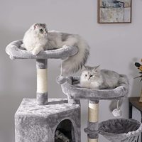 Arbre à chat à plusieurs niveaux pour chats d'intérieur Grande tour pour chats avec griffoirs en sisal, perchoirs, maisons, hamac et paniers