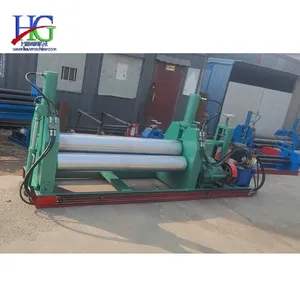 Honggang hot sale Three roll stainless steel plate rolling machine