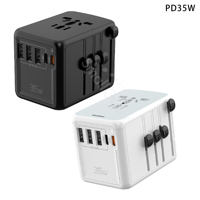 Adaptateur de voyage universel, chargeur tout-en-un personnalisé