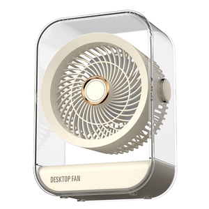 USB Rechargeable Intelligent Low Noise Household Portable <b>Wall</b> Mounted Air Circulation Table Desk Fan With Warm Night <b>Light</b> Usb - Product Image 4