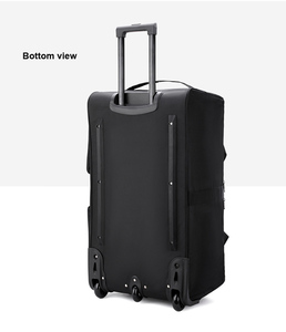 Unisex New Multifunctional 2-<b>Wheel</b> Foldable Durable 155L Travel Trolley Luggage Bag <b>Backpack</b> with Compressible Shoulder Straps - Product Image 3