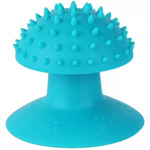 Brosse auto-nettoyante en silicone pour chat avec ventouse, brosse champignon murale, masseur pour chat, soulagement des démangeaisons, origine Chine, approvisionnement direct usine - Product Image 1