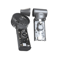 Ventilador turbo portátil de mano 2 en 1 para exteriores con motor sin escobillas de alta velocidad de 100000 RPM y soplador de polvo potente de 10000 mAh