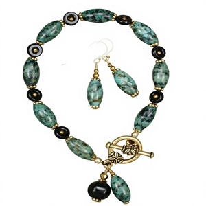 Meilleur collier vintage multicouche perlé pour femme, design élégant, en résine plaqué or, ensemble de bijoux fantaisie pour fête et mariage - Product Image 6