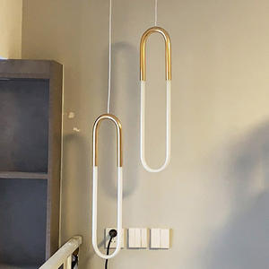 Moderno a sospensione singola luce semplice acrilico Mini tubo a LED decorazione per ristorante da pranzo di forma ovale - Product Image 4