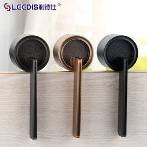 Lgedis Lever Lock Zinc Alloy Black Pearl Black Matte Coffee PVD Solid Wood Door Handle Anti Rust Bedroom Bathroom Kitchen Door - Product Image 1