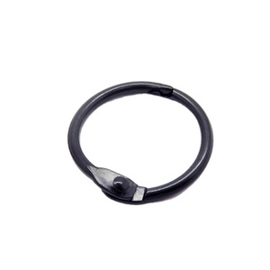 YIWANG Anneaux de reliure métalliques noirs de 0,75 pouce pour classeur à anneaux, pour rideaux - Product Image 2