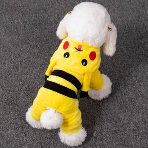 Vente chaude, design créatif, vêtements d'hiver chauds pour chat et chien, tenue de transformation <span class=keywords><strong>Pikachu</strong></span>, vêtements pour chien pour l'automne et l'hiver - Product Image 3