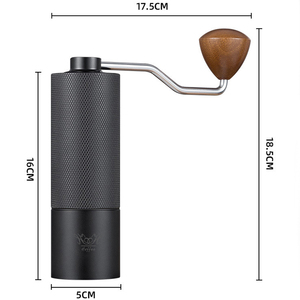 Molinillos de Café Manuales con Muelas de Acero Inoxidable y Aluminio, Diseño Personalizado, Mango Curvo, HF-KCG034 PRECIS - Product Image 6