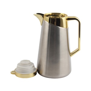 Modern Luxury Stainless Steel Water <b>Kettle</b> With <b>Gold</b> Lid And Handle Thermal Insulation Design - Product Image 4
