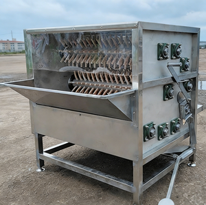 Poultry Quail Hair Feather Removal Machine Automatic High Productivity 220/380V 300-800bp/h Defeathering <strong>Chicken</strong> Scalder <strong>Plucker</strong> - Product Image 5