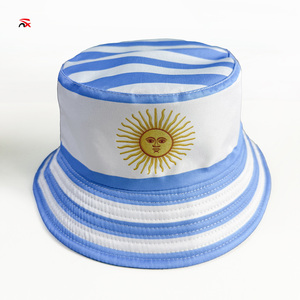 Chapeau Bob Imprimé Drapeau National <span class=keywords><strong>de</strong></span> l'Argentine 2026 – Porté des Deux Côtés – Idéal pour les Matchs <span class=keywords><strong>de</strong></span> Football - Product Image 2