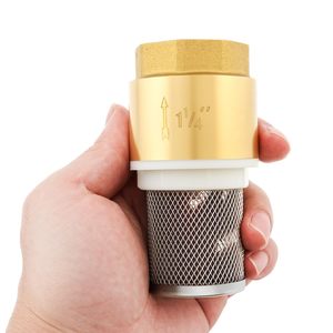 Vannes Green Rain, neuves, 1/2 à 2 pouces, vanne inférieure en laiton, <span class=keywords><strong>clapet</strong></span> <span class=keywords><strong>anti</strong></span>-<span class=keywords><strong>retour</strong></span>, pompe à <span class=keywords><strong>eau</strong></span>, vanne <span class=keywords><strong>de</strong></span> pied avec filtre - Product Image 4