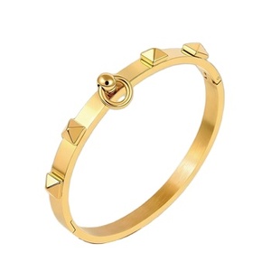 American Hot Sale Wholesale Price <b>Cute</b> & Punk Stainless Steel Women's Cable Wire <b>Bracelets</b> - Product Image 1