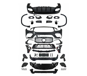Kit de carrosserie pour <span class=keywords><strong>Mercedes</strong></span> <span class=keywords><strong>Benz</strong></span> <span class=keywords><strong>GLB</strong></span> class X247 2021-2022 changement à GLB35 <span class=keywords><strong>AMG</strong></span> comprend un ensemble de pare-chocs avant avec grille lèvre arrière - Product Image 2