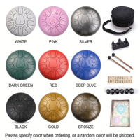 Professional Handmade 440Hz C Major Sound Healing Yoga OEM ODM Factory Wholesale 10Inch 11Notes Steel Tongue Drum