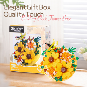 Base de Flores Artísticas Preservadas para Decoración del Hogar, Bloques de Construcción con Diseño Floral, Set de Regalo Creativo para Jardín Botánico DIY - Product Image 6