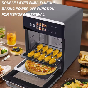 Friggitrice ad aria da 20 litri doppia pila multifunzione Low Moq 1 pz <span class=keywords><strong>Smart</strong></span> digitale elettrico Hotel grande capacità friggitrice ad aria - Product Image 4