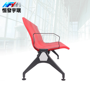 Sillas de espera Yu Min, fila de 3 asientos, banco público de cuero PU para hospitales y aeropuertos con reposabrazos - Product Image 4