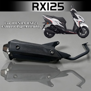 Pot d'échappement pour <span class=keywords><strong>moto</strong></span>, tuyau d'échappement d'origine pour HONDA RX125 SDH125T-31-37A, ensemble de tuyau d'échappement, silencieux - Product Image 1