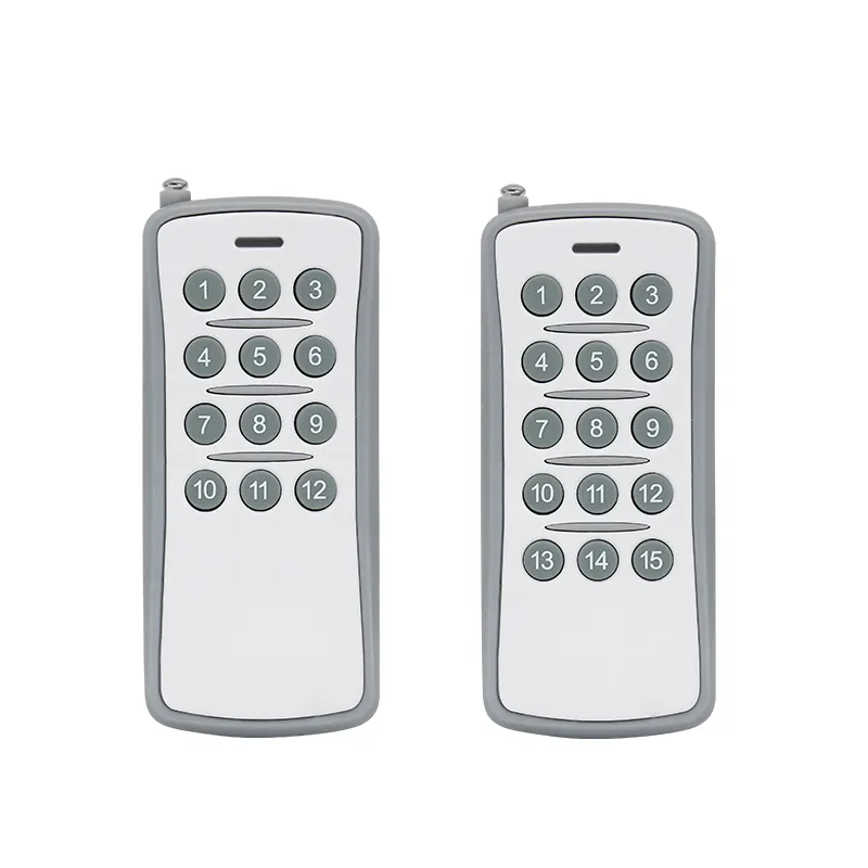 1km Wireless Switch Remote Control 12 And 15 Keys 315/433Mhz Fixed Code Learning Code Remote Control