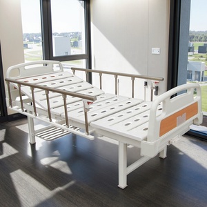 Adjustable Modern Hospital Bed <strong>with</strong> Aluminum Rails Hand Crank Infusion Foldable Patient Care Equipment - Product Image 2