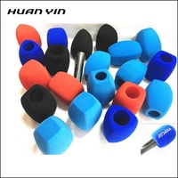 Cache-vent en mousse pour microphones, 50 pièces, sans logo, vierge
