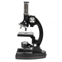 Portable 300X-1200X LED HD Microscope Carrying Suitcase with Metal Compound Lab Monocular for Kids School Science Education