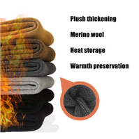 Chaussettes en laine mérinos épaisses et longues pour l'hiver, respirantes et décontractées, pour hommes et femmes, commande minimum de 5 paires