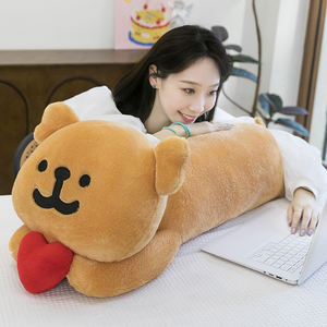 Aşk hattı köpek peluş oyuncak süper yumuşak yalan modeli kalp yavru bebek yastık PP pamuk örgü stres giderici için mükemmel doğum günü hediyesi - Product Image 5