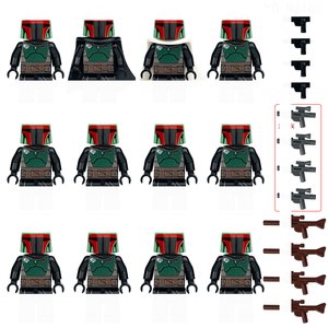 12 figurines de blocs de construction, poupées assemblées, personnages mandaloriens, soldats clones, marionnettes robots, briques de construction jouets - Product Image 2