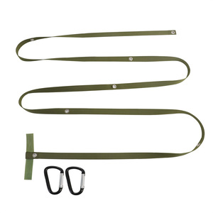 Autonomy Tent Tarp Extension Strap Nylon Red Outdoor Camping Hanging Rope With Carabiners For Rain Canopy Clothesline - Product Image 5
