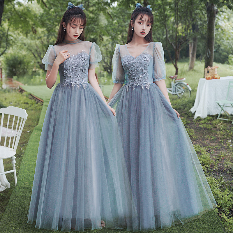princess polly baby blue dress Leely Women Ivory Satin Maxi Boho Western Wedding Dress with Slit Deep V-Neck A Line Cowgirl Wedding Dress with Pockets main image 1