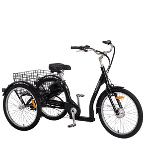 Cheap Adult Tricycle 24 Inch 3 Wheel Bike Electric Adult Tricycle Cargo Tricycle For Old People