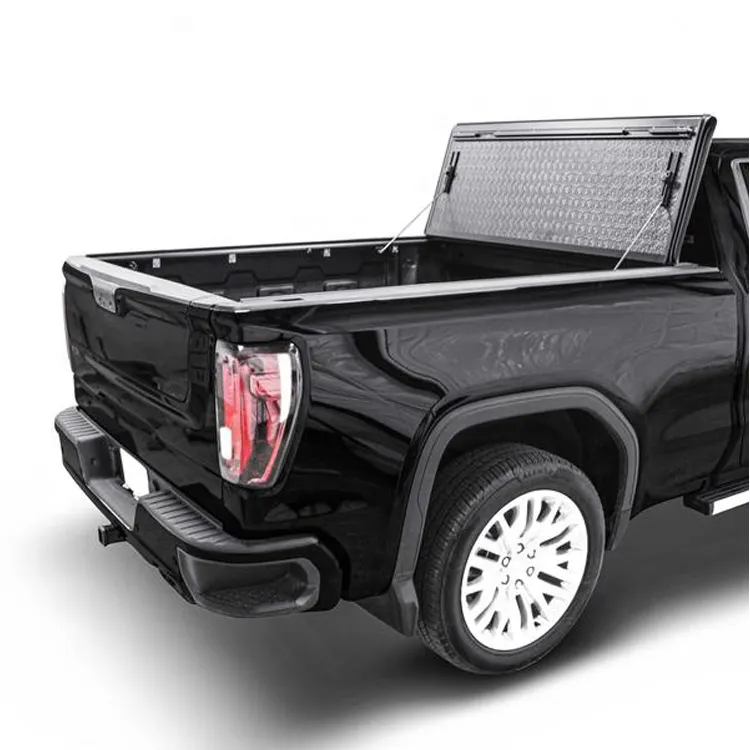 Capa de cama dobrável para caminhão com barras de rolo personalizadas, capa de Tonneau para cama Toyota tundra 5.5"