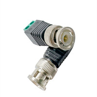 Connecteur Balun mâle BNC de haute qualité Coaxial Cat5 à BNC connecteur Terminal prise Coaxial/Cat5/Cat6 câble vers connecteur mâle BNC