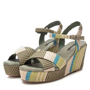 Sandalo con Zeppa Refresh da Donna Verde 171806 Tacco a Piattaforma Stile Estivo - Product Image 4
