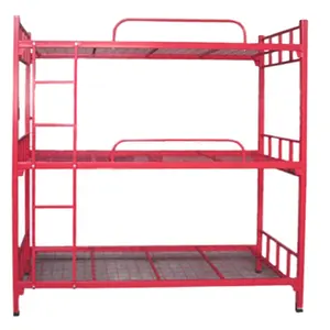 Twin Over Frame Bunk Customized Steel Metal Student Bed Living Room Furniture