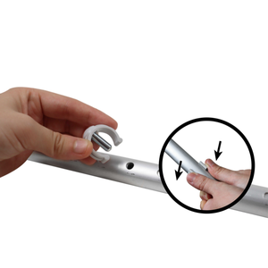 Stampelle per adulti (x2 pz) Ortopediche in alluminio con contrappesi larghi Grigie KMINA K10006 - Product Image 4