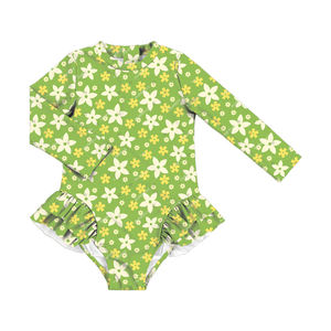 Traje de Baño para Bebé con Diseño Moderno de Flores, Traje de Baño para Niñas, Ropa de Baño para Recién Nacidos, Personalizable - Product Image 5