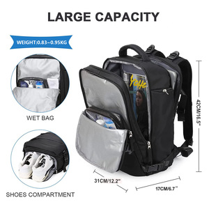 Mochila Multifuncional Impermeable <span class=keywords><strong>con</strong></span> Logotipo Personalizado, Gran Capacidad, Antirrobo, para Portátil, Viajes, <span class=keywords><strong>con</strong></span> USB, para Hombre y Mujer - Product Image 5