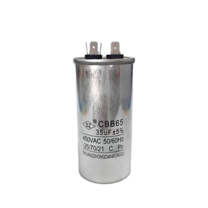 Condensatore CBB65 per unità esterna di condizionatore d'aria a batteria, avviamento 35UF 450V, in alluminio, controllo elettronico, per uso domestico - Product Image 2