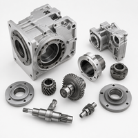 Pièces d'assemblage de boîtier de boîte de vitesses en aluminium 6061 et acier, usinées CNC sur mesure pour fournisseur OEM, ISO 9001, 0,005 mm, MOQ 1