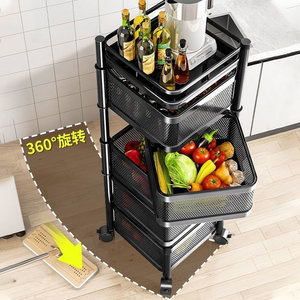 Многослойная вращающаяся полка для корзин - Product Image 5