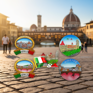 Ensemble de souvenirs magnétiques Florence Pise Italie, cadeau souvenir de voyage, objet décoratif - Product Image 3